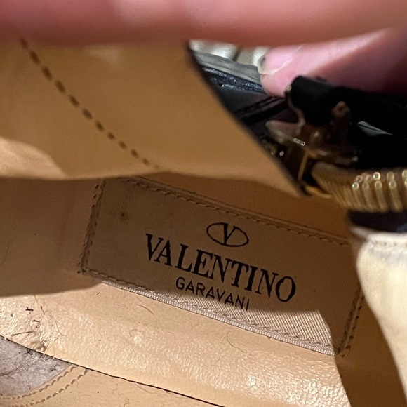 Valentino Ruffle Combat Boots - Picture 3 of 4